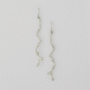 Single Stream Drop Earrings
