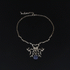 Priyanka Necklace, with Chalcedony - Image 2