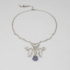 Priyanka Necklace, with Chalcedony - Image 3